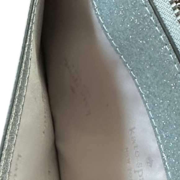 Kate Spade Metallic Silver Clutch. NWOT - Picture 5 of 6